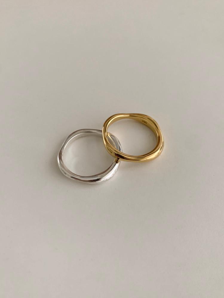 [둥그런/ 925 silver] 우유 은 반지 (2 color)