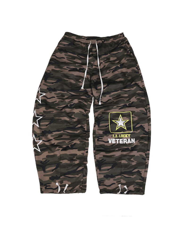 Lucky army big sweat pants camo