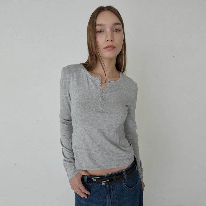 [1ST RESTOCK] DOUBLE LAYER CUT_OUT TEE - GREY