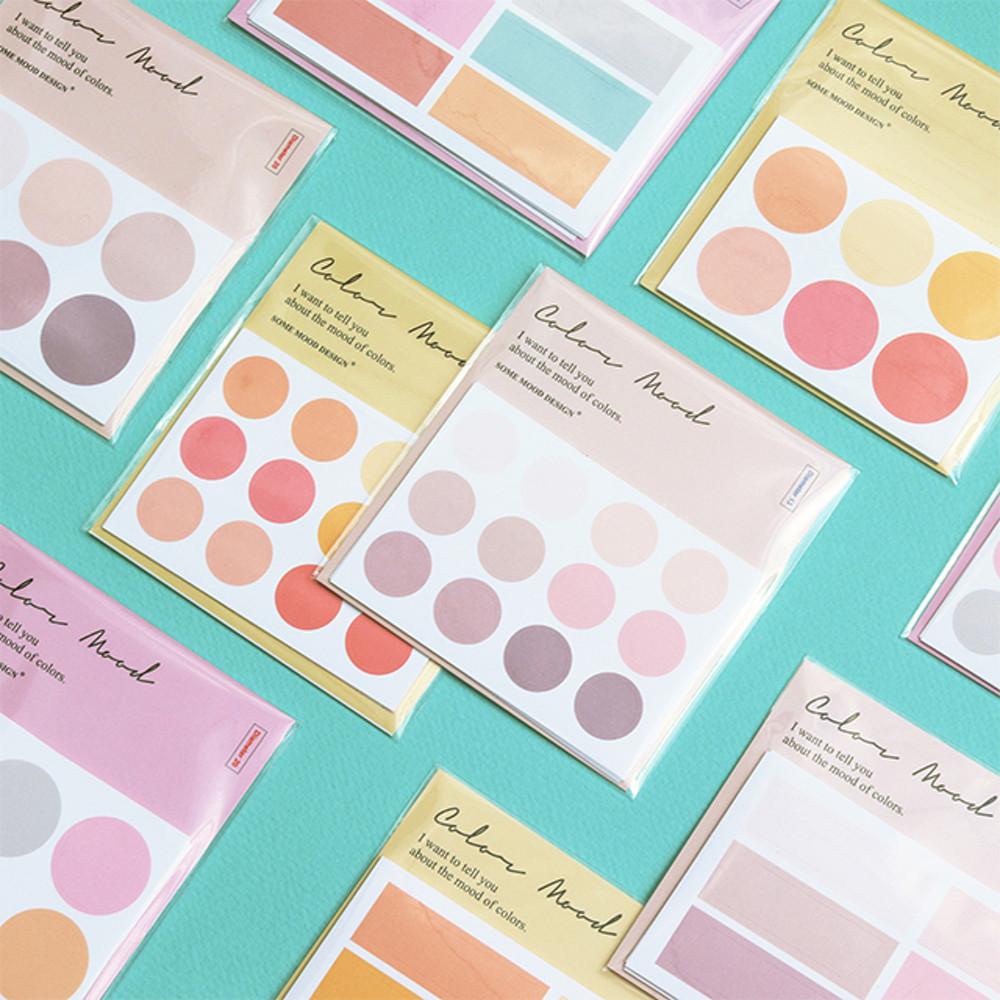 컬러 무드 스티커_봄 에디션 /스티커/다꾸/다이어리/데코/홈/인테리어/포장