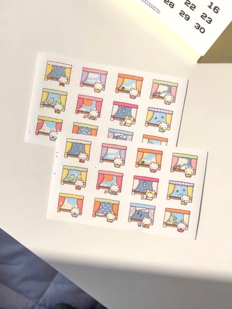 [해피해피클로버] 오늘의 날씨 창문