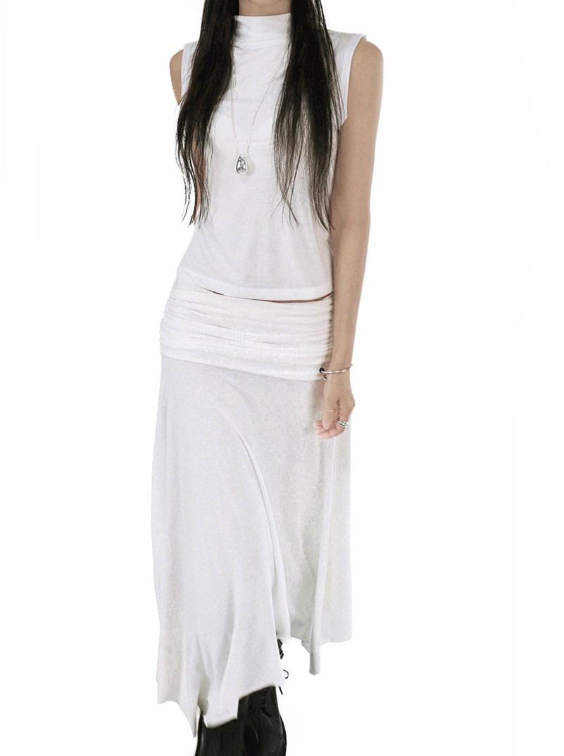 HOOL LOOSE SLEEVELESS TOP  훌 루즈 슬리브리스 탑 (2 COLORS)