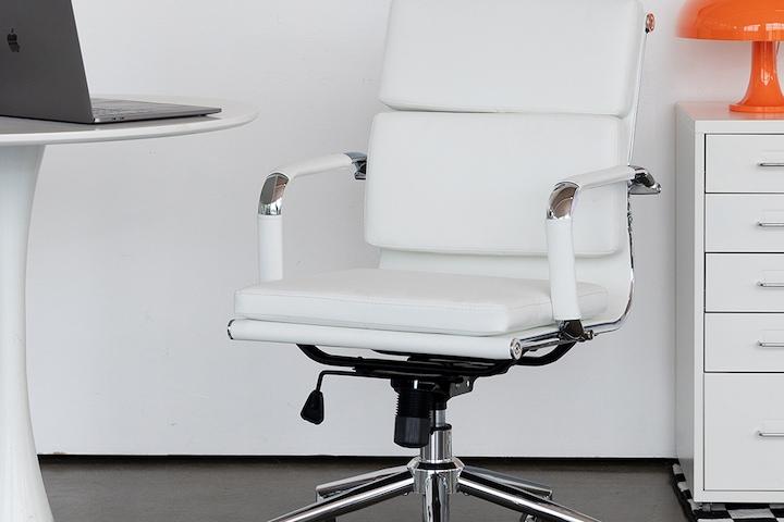 [무료배송]큐브(CUBE) 미드백 미드센추리 회의실 책상 사무용 컴퓨터 의자