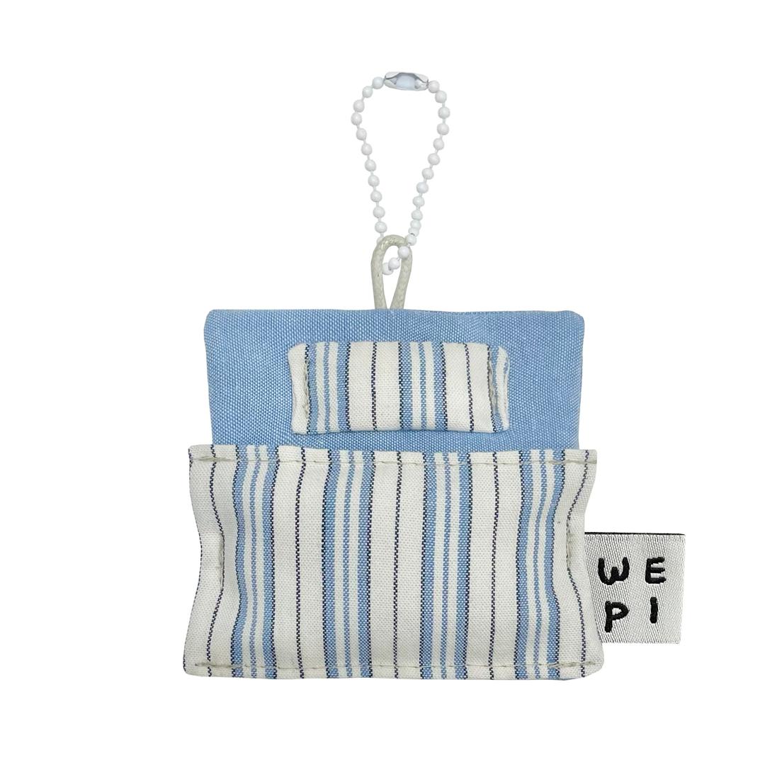 bedding keyring(pajama blue)