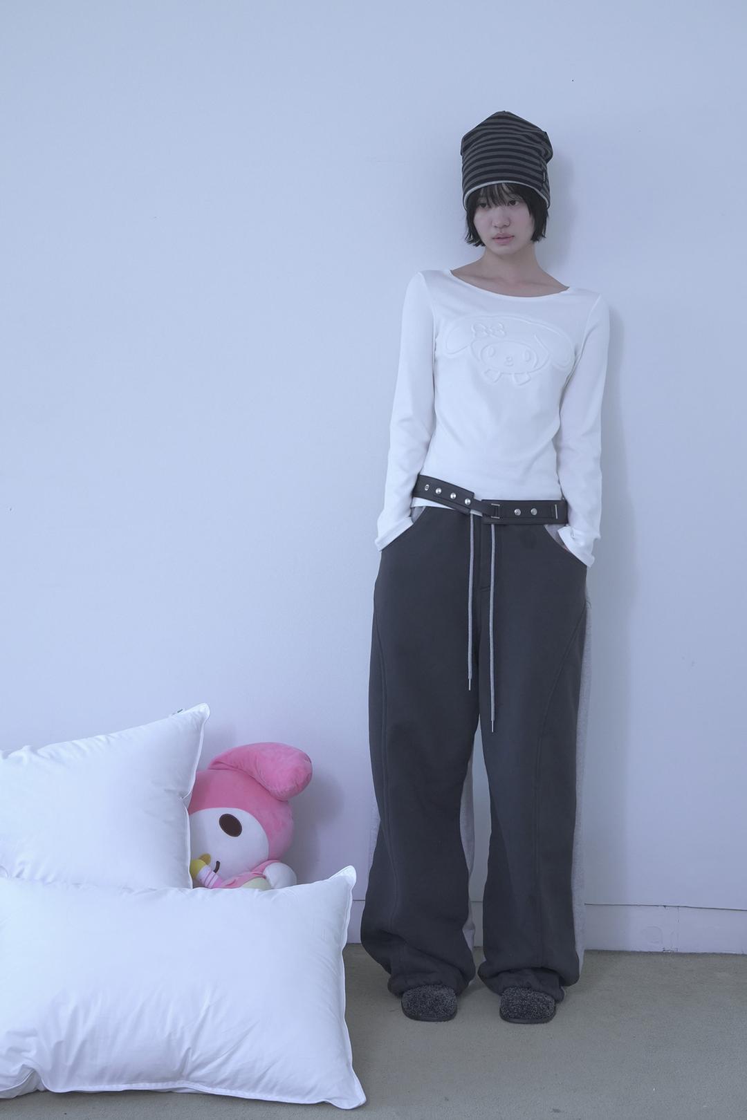 MY MELODY EMBO TOP / IVORY