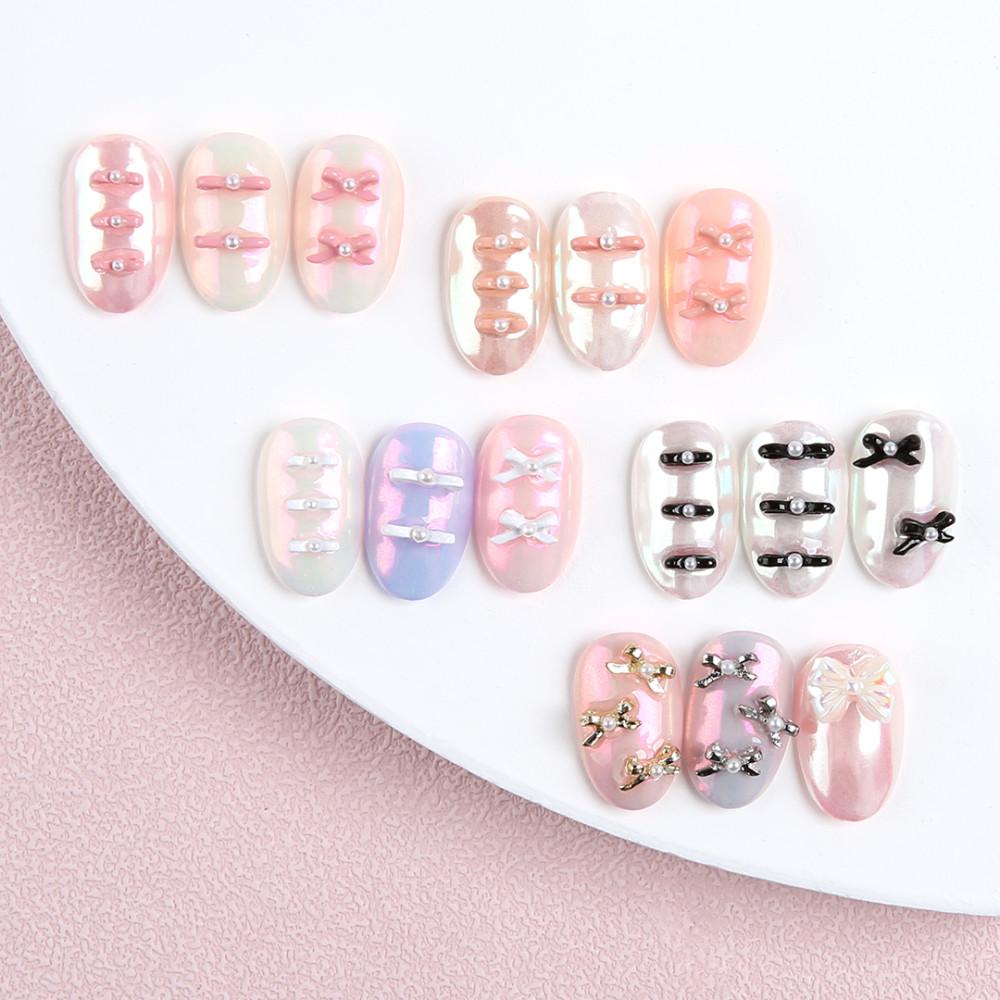 젤로젤로 네일아트재료 파츠 287종 모음전 리본 NSR001 (5개입)