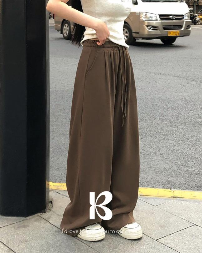 [당일출고][MADE/숏,롱]에어롱 핀턱 와이드 트레이닝 팬츠