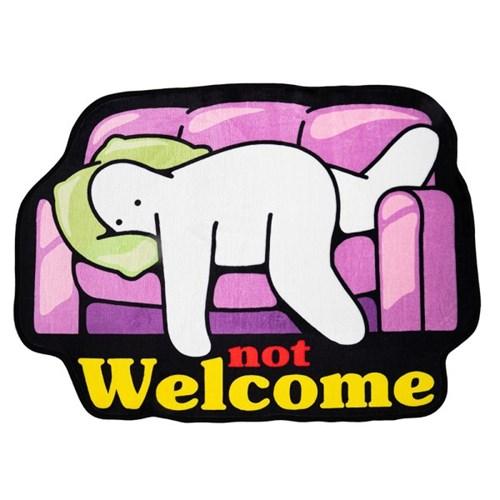 Not Welcome rug_Purple