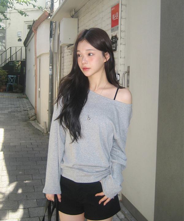 쇼퍼랜드 [가을][기획][기본템] 코이 원 오프숄더 루즈 긴팔 티셔츠 (5color)
