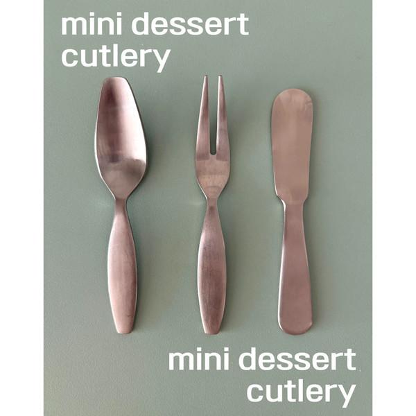 Mini dessert cutlery