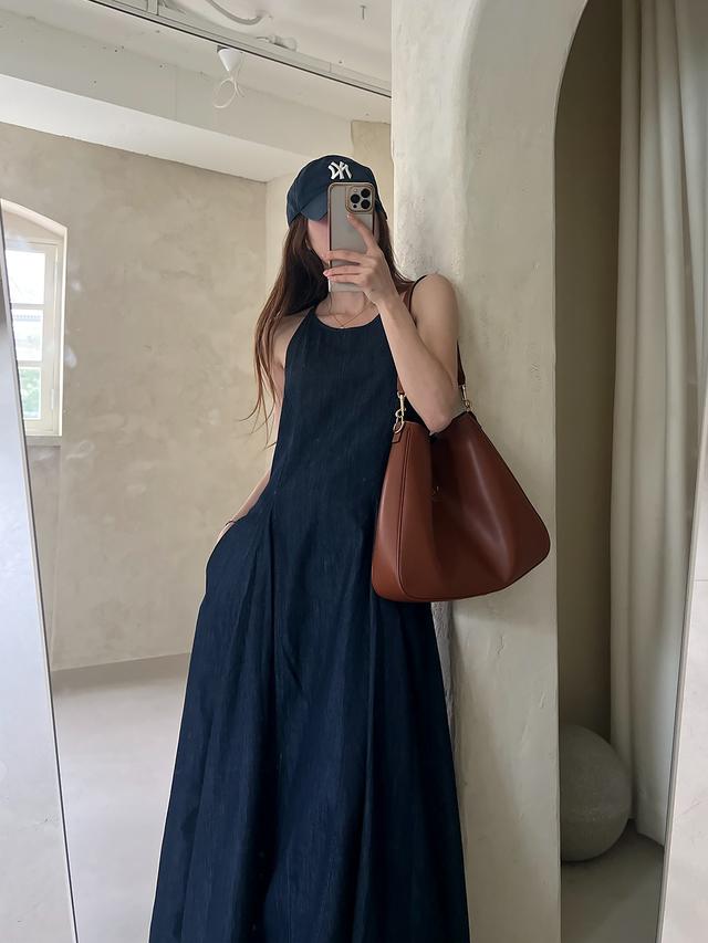 Midnight Denim Long Dress - 주문폭주 4/14 순차발송