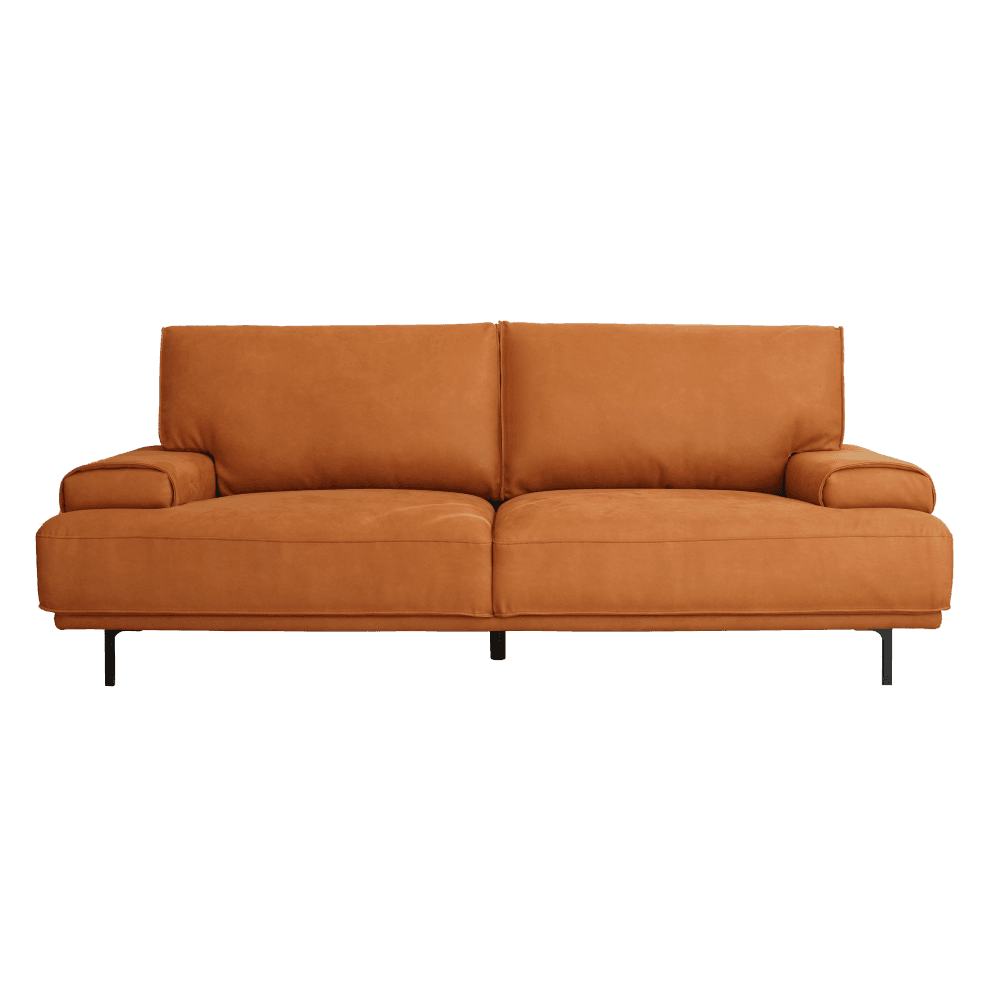 벤 브루투스 레더 패브릭 3인 소파