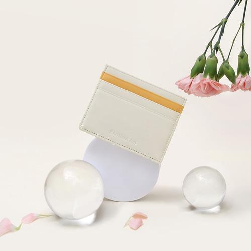 [이니셜각인] D.LAB Lina card wallet - Cream (2type)