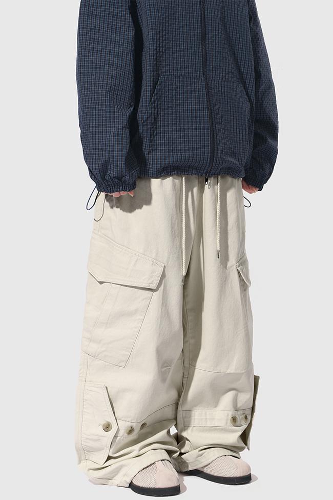 도즈 Snap Button Cargo Pants [4color]