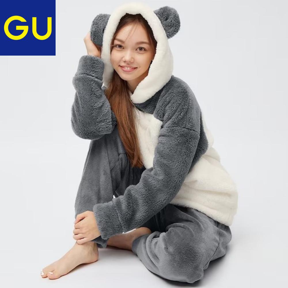 GU 지유 마시멜로 필 후디 동물 상하의 파자마 잠옷 세트 모음