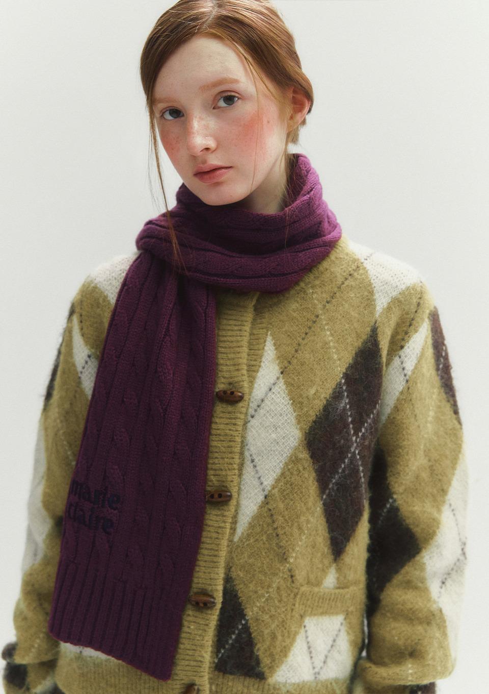 울 케이블 머플러(MAFDSC01MVI)