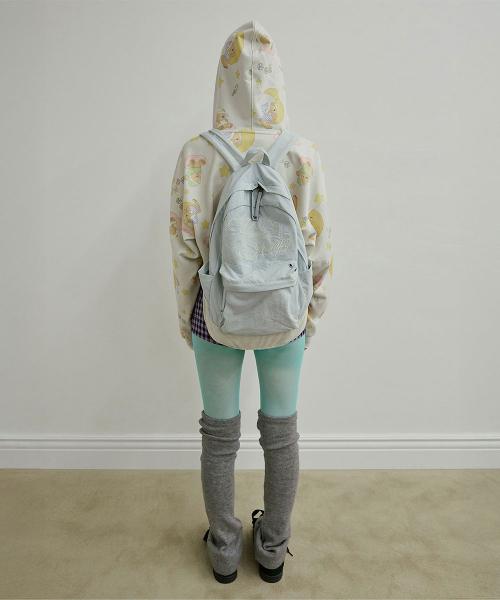 Grumpy Girl Nylon Backpack Matt Sage