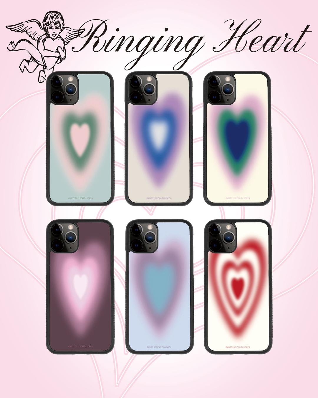 Ringing heart case ➊ (glass bumper)