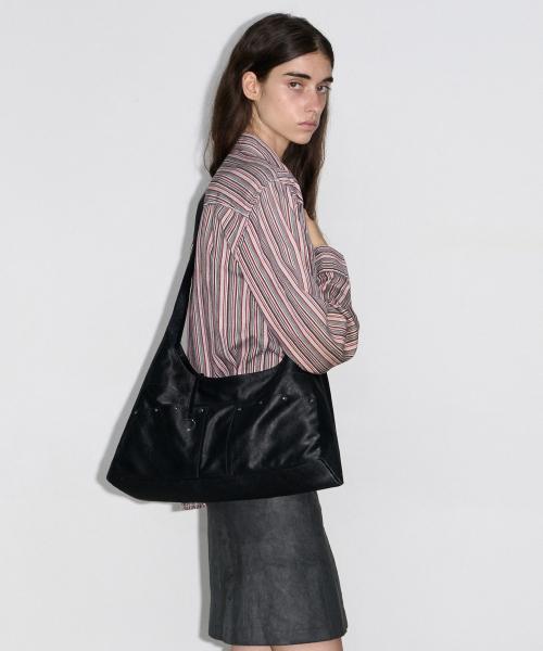 BASH SLOUCHY BAG - METAL BLACK