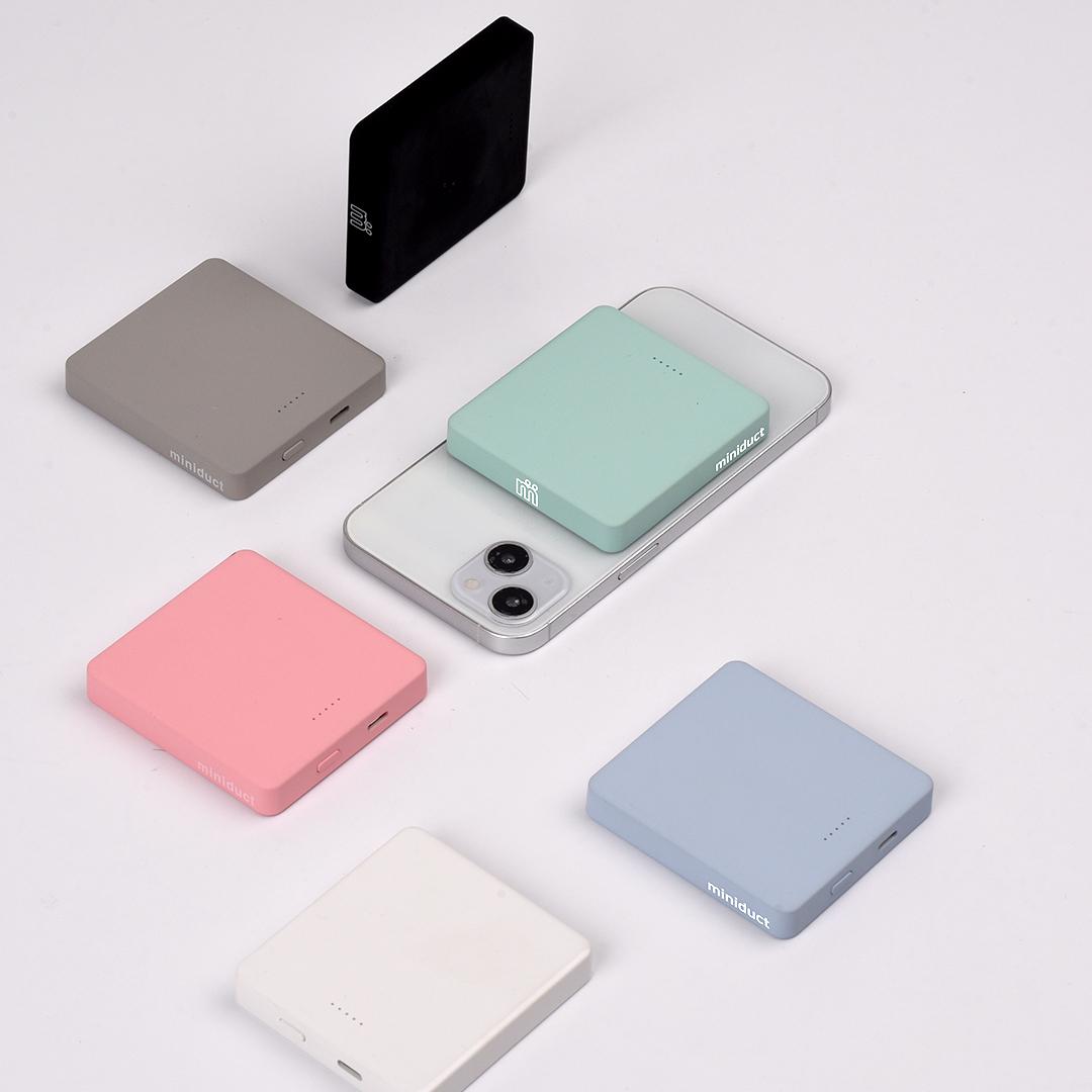미니덕트 맥세이프 초소형 보조배터리 파스텔 컬러 6종