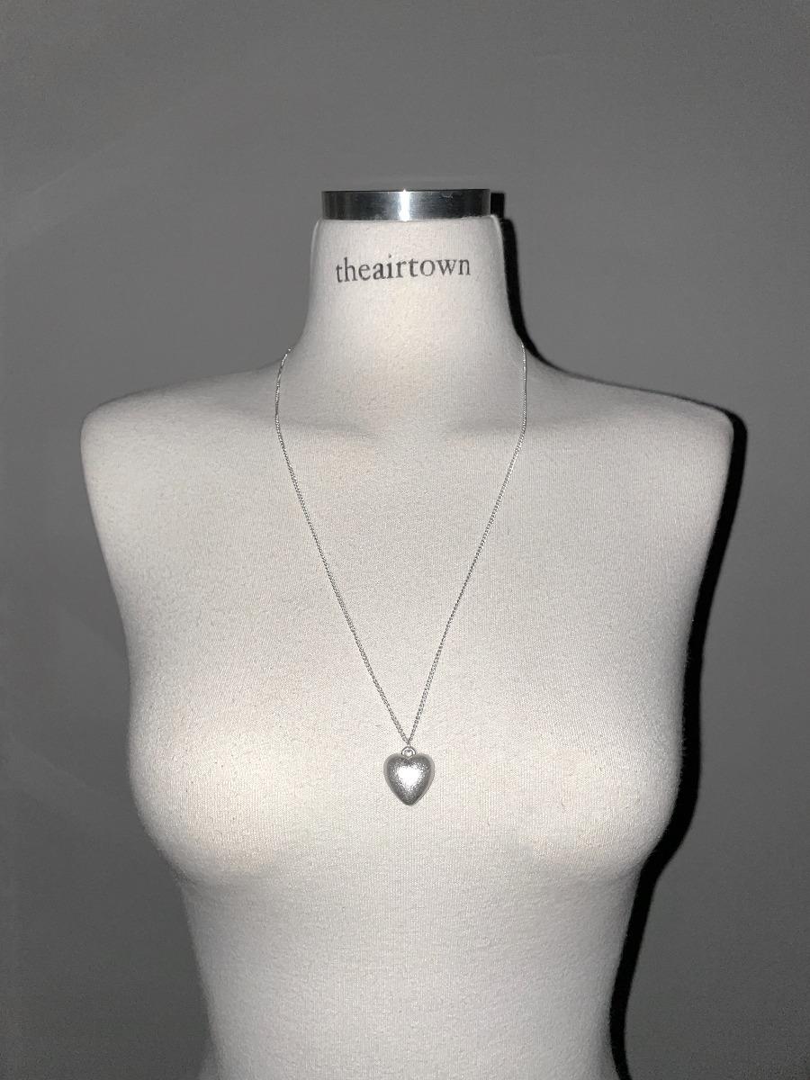 matt heart necklace