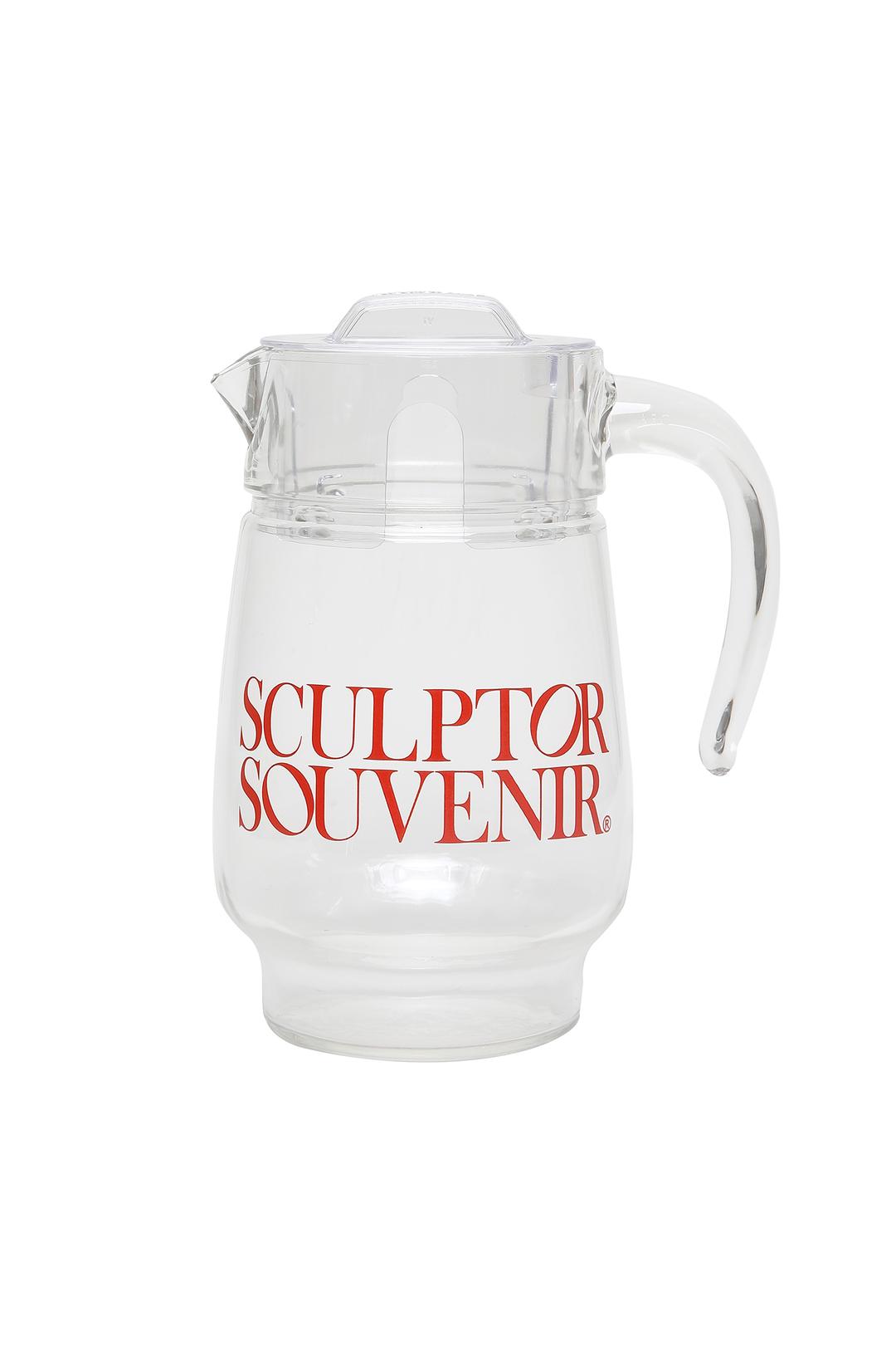 Sculptor Glass Jug Clear