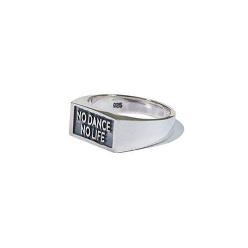 No dance no life small ring (silver)