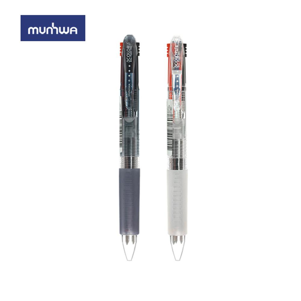 문화 3색볼펜 에스 0.7mm/ 12자루1타