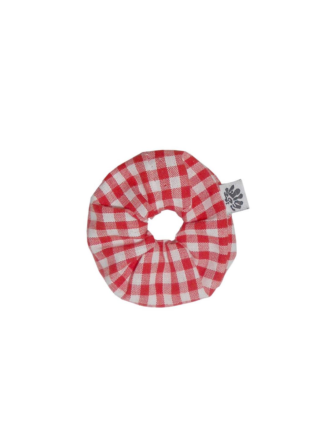 red check scrunchies