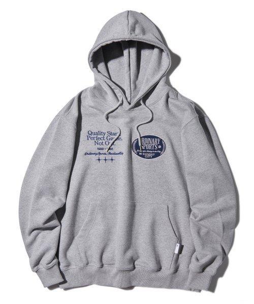 퀄리티 스타트 엠블럼 후드_멜란지_LT450