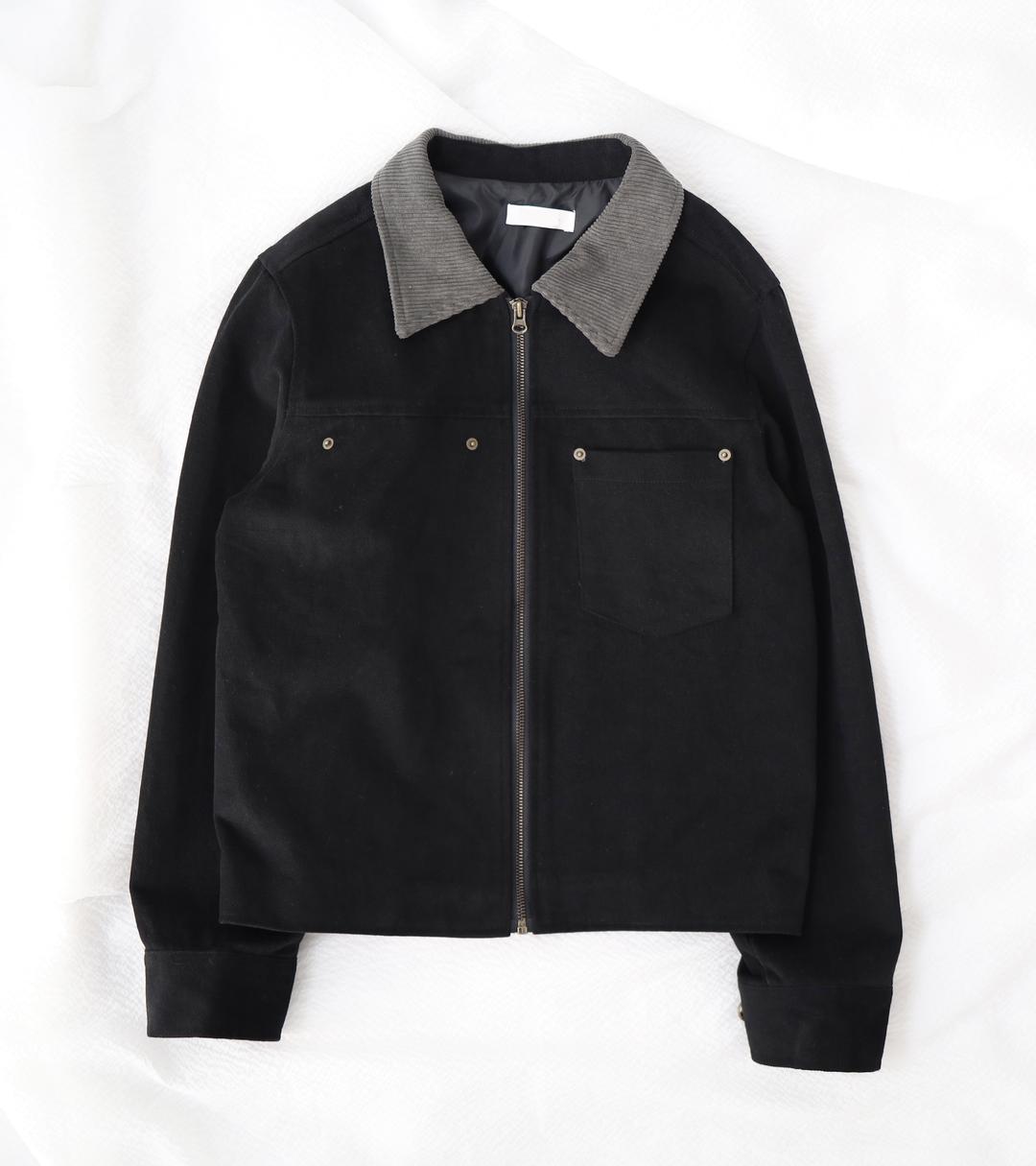 pocket work jacket (black)