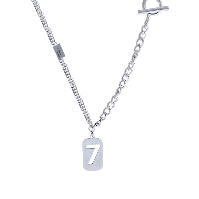 BTS Silver 7 Necklace