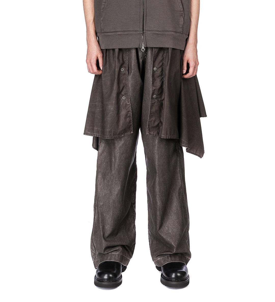 WAY TROUSER BROWN WASH OUT NYLON - 48