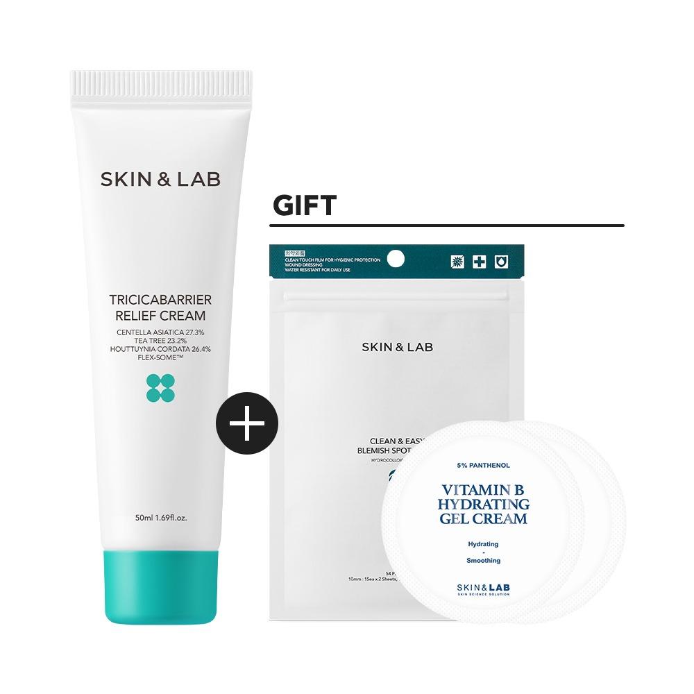 트리시카베리어 릴리프 크림 (클린&이지 스팟 패치 본품 + 비타민B 젤크림 샘플 2매 증정)