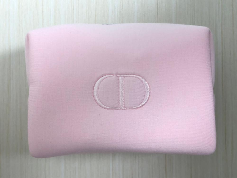 디올 핑크 패브릭 미니백 파우치