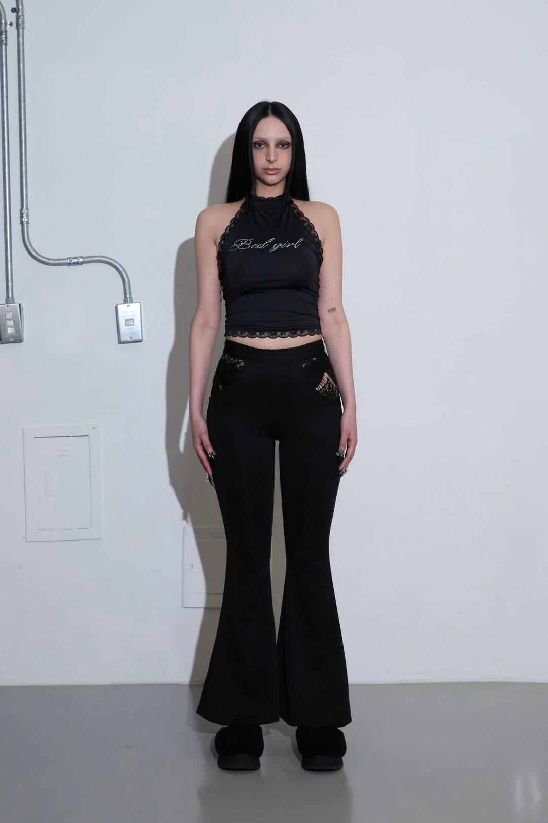 LACE POCKET BOOTSCUT PANTS