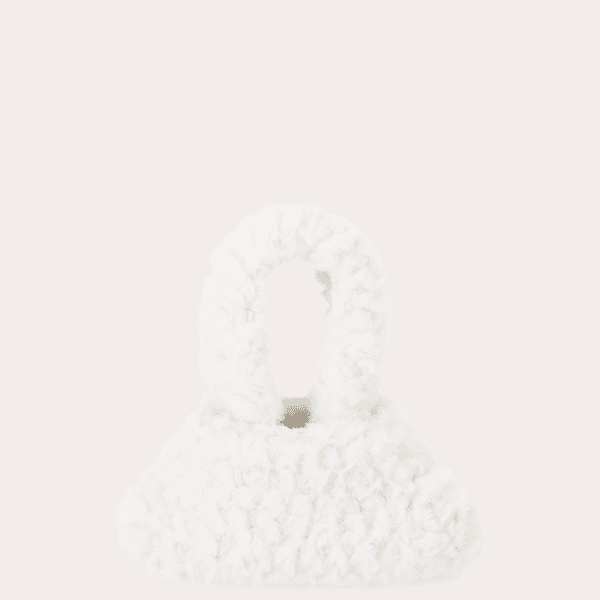 Rectangle furry bag (white)