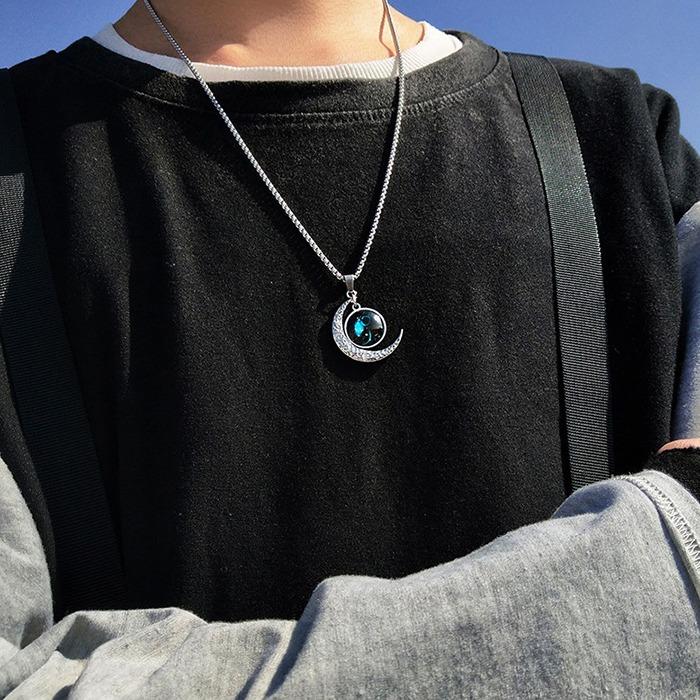 [당일출고] 별자리 반달원 목걸이