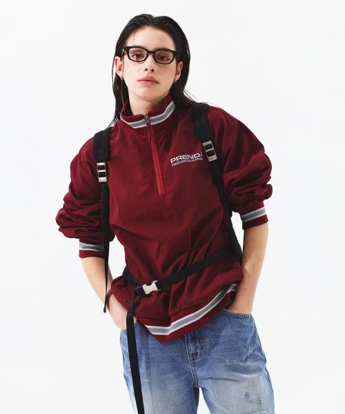 PRDA NYLON ANORAK BURGANDY