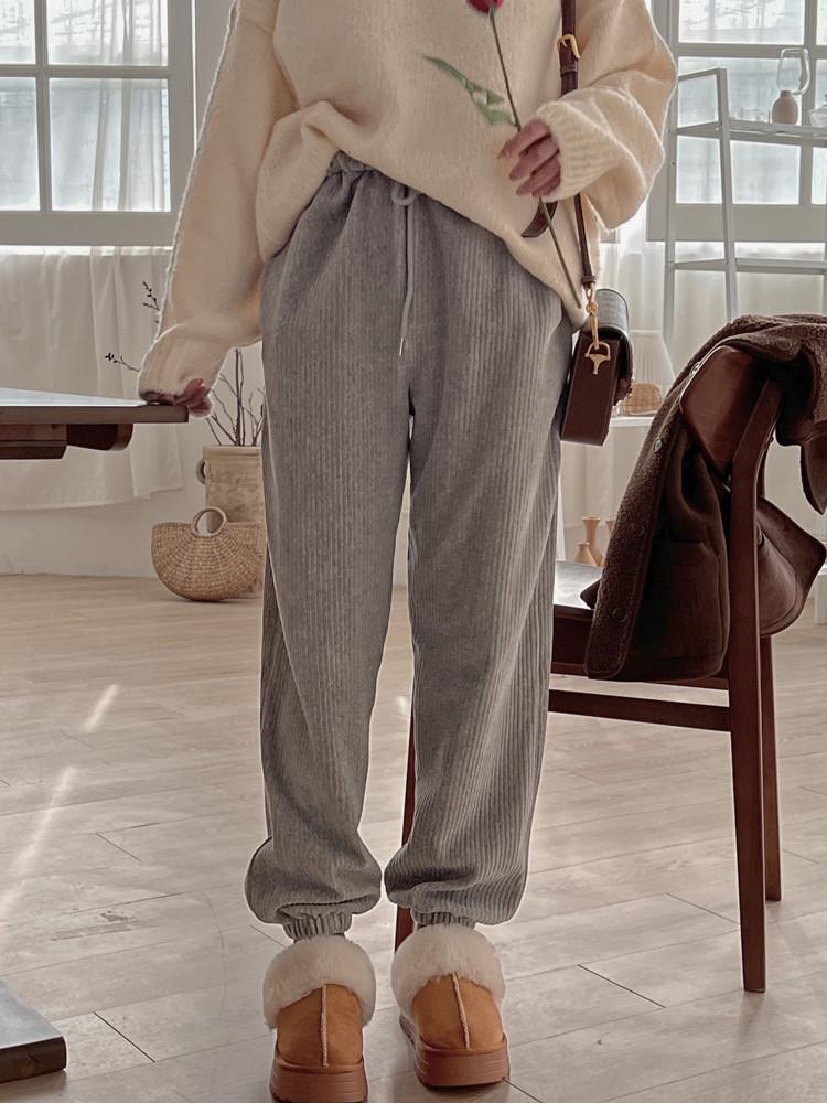 이에나 벨로아 조거 팬츠 (4color)