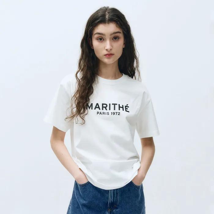 W REGULAR LOGO TEE white