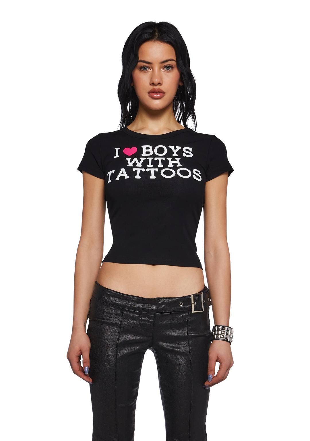 Your Type On Paper Baby Tee - BLACK / 1X