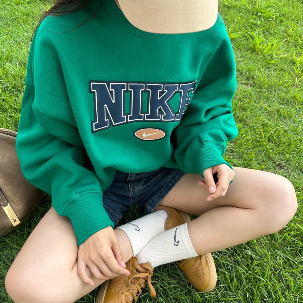 국내매장) 나이키 우먼 오버사이즈핏 크롭 맨투맨(4컬러)