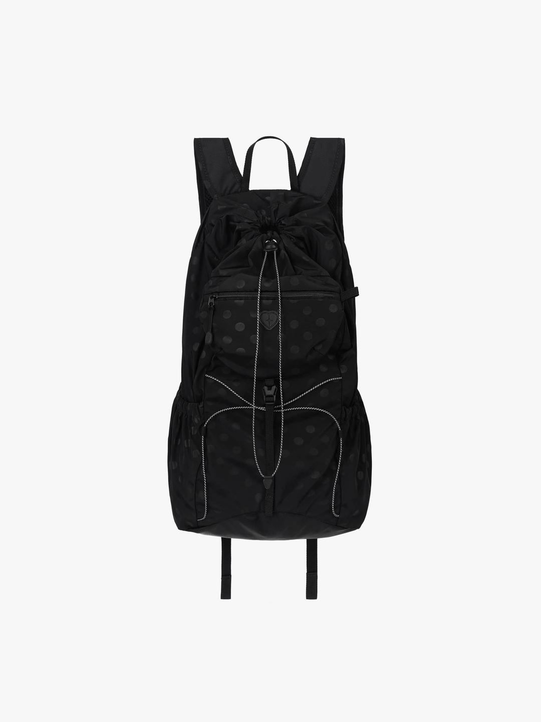 AIRY POCKET BACKPACK - DOT BLACK