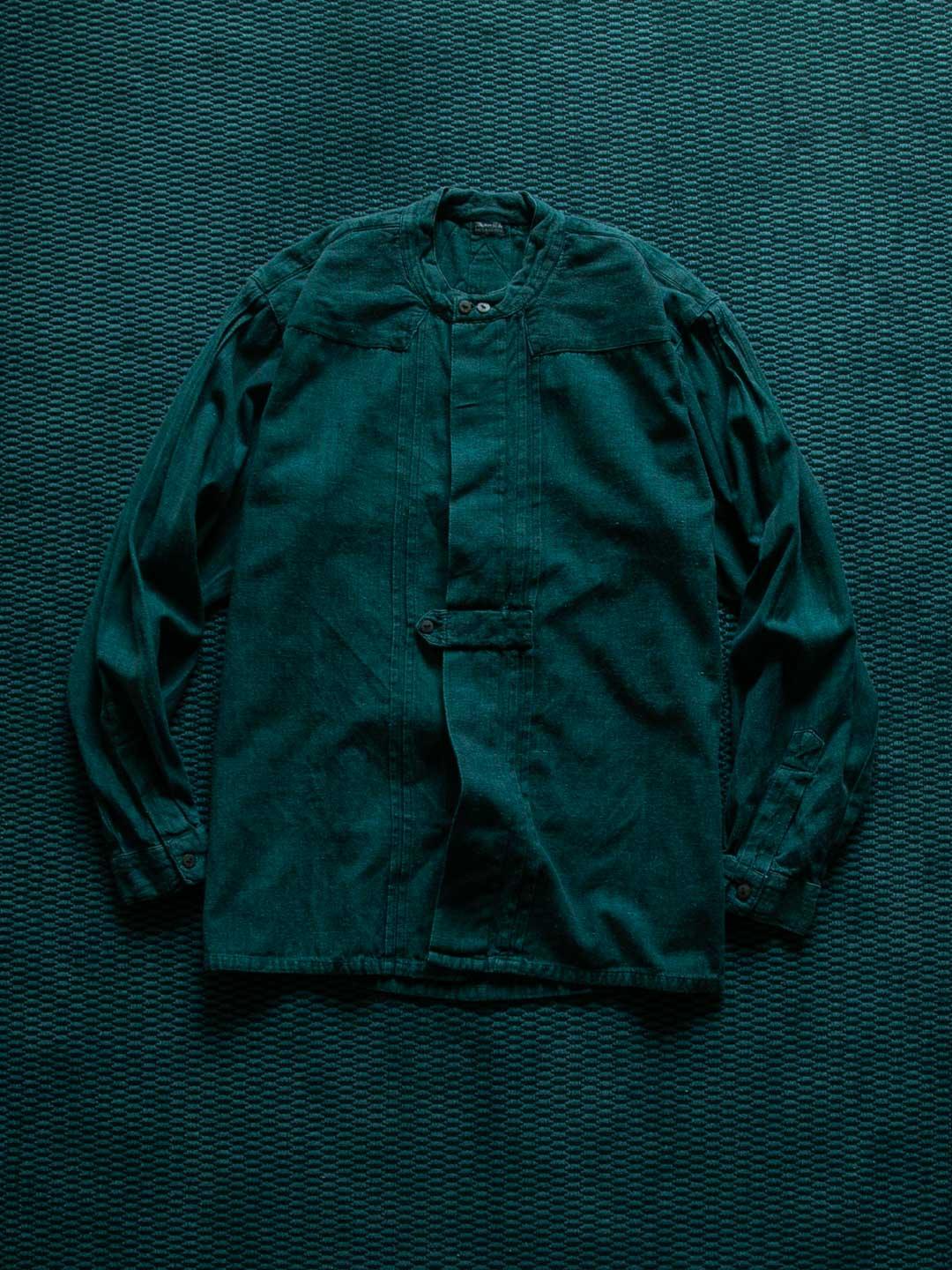 Henley Neck Linen Western Shirt 18718