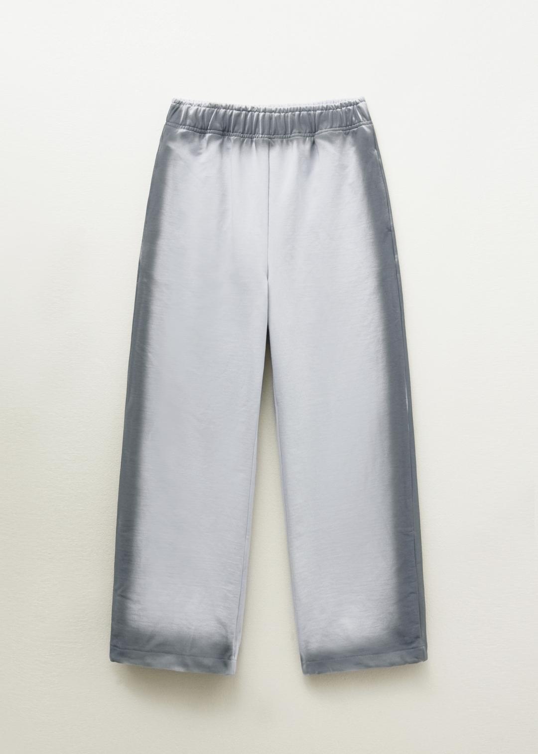 Hand Sprayed Jersey Pants / Sky Blue