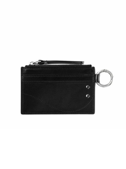 RIVET ZIPPER CASE - BLACK