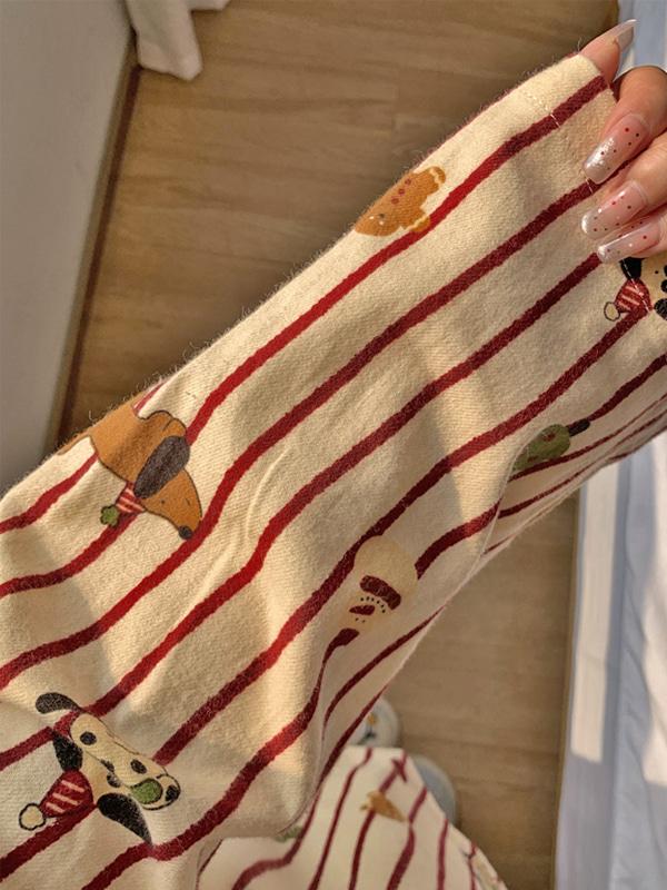 레드쿠키 긴팔 상하세트 파자마 잠옷