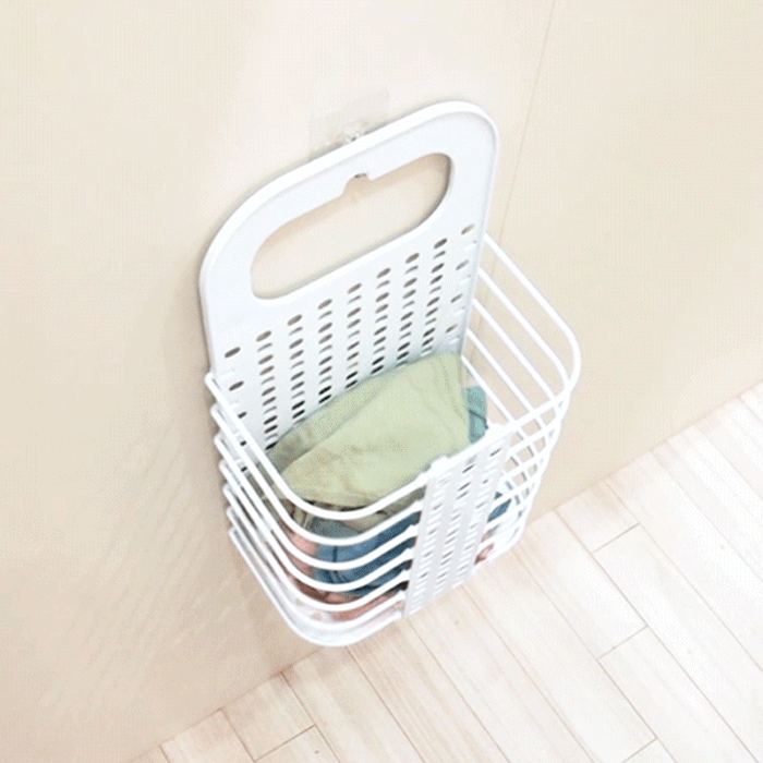 깔끔대장 뚝딱착 빨래바구니