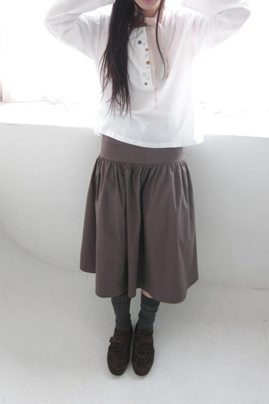 tiered flare skirt (3color)
